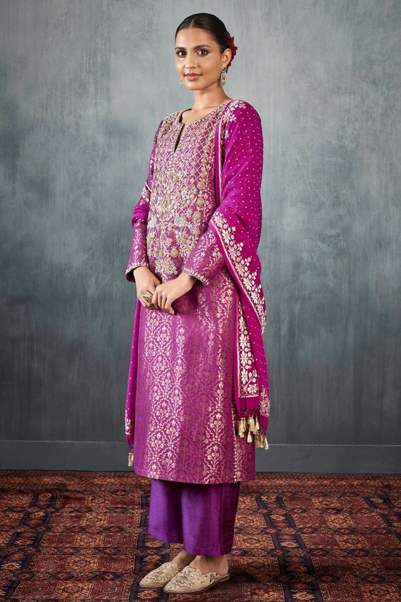 2 - Hemani Sharara Set – Purple , image 2