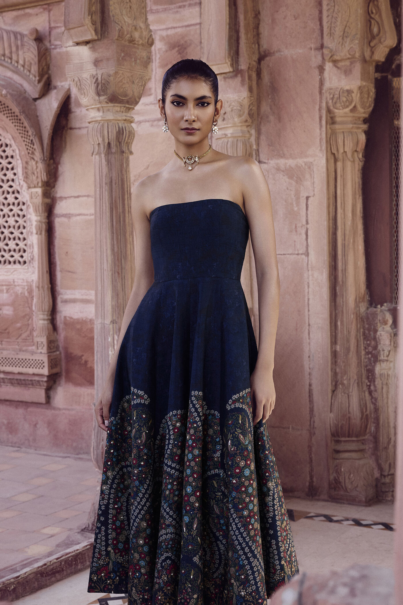 designer formal silk dress Ryka Silk Dress