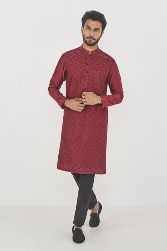 Gulzar Kurta, Maroon, image 1