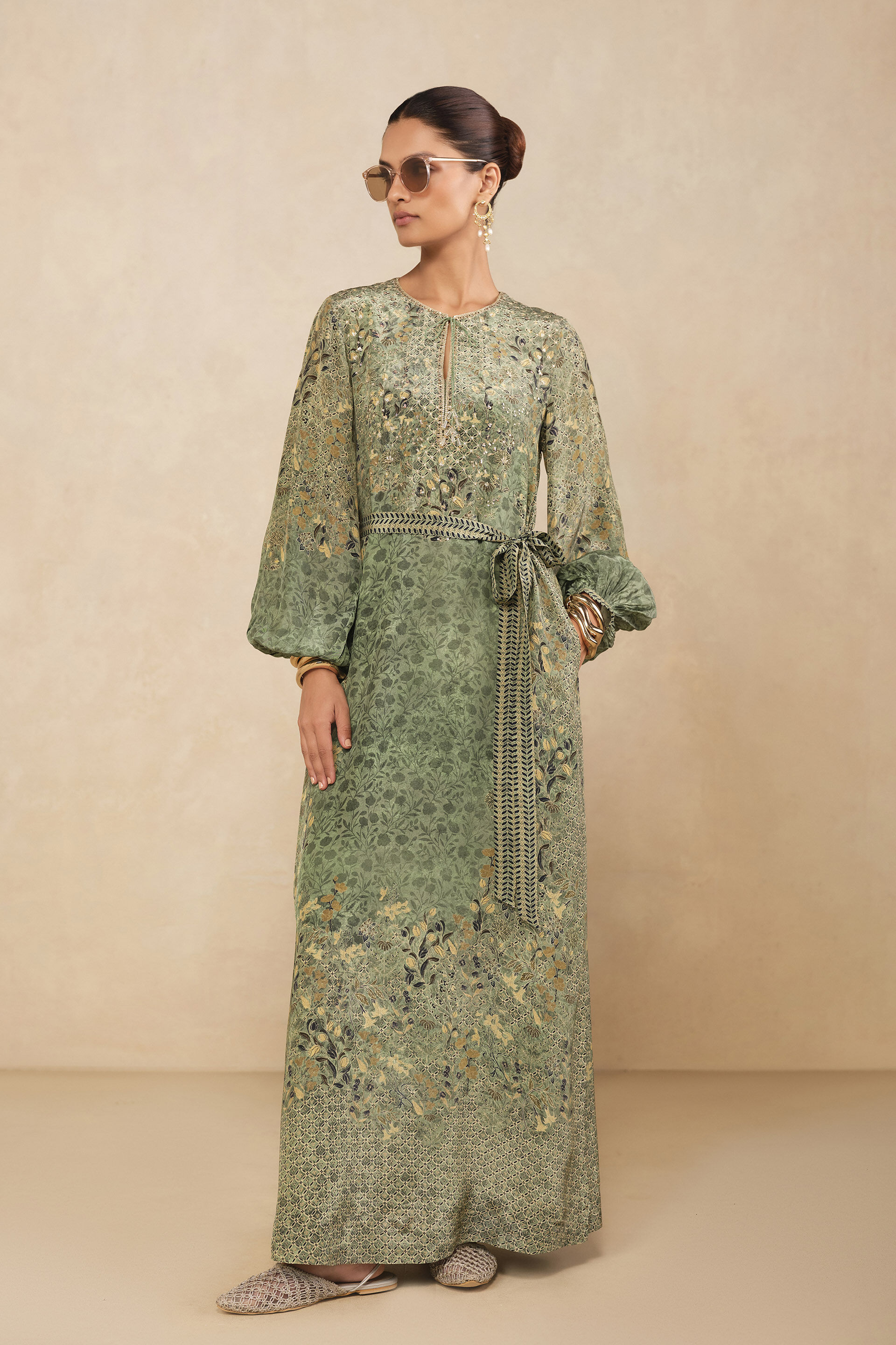 Numa Mul Kaftan - Sage