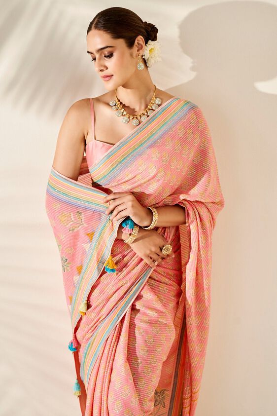 5 - Ekisha Saree – Pink, image 5
