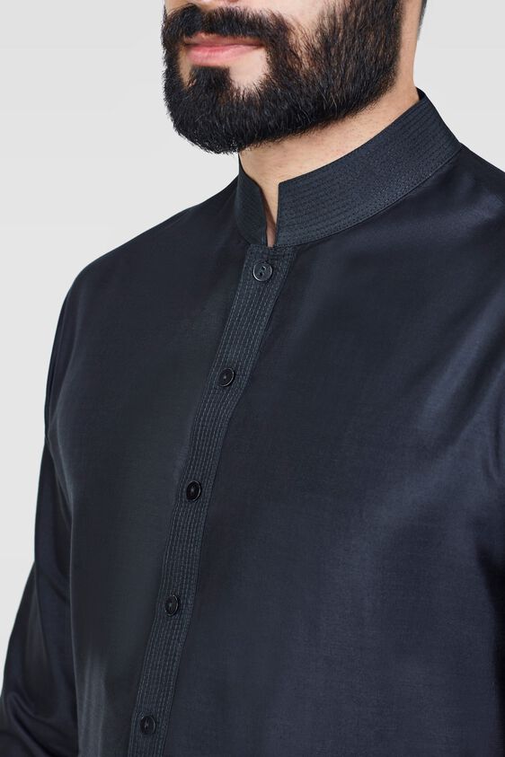 Premvat Kurta, Black, image 3