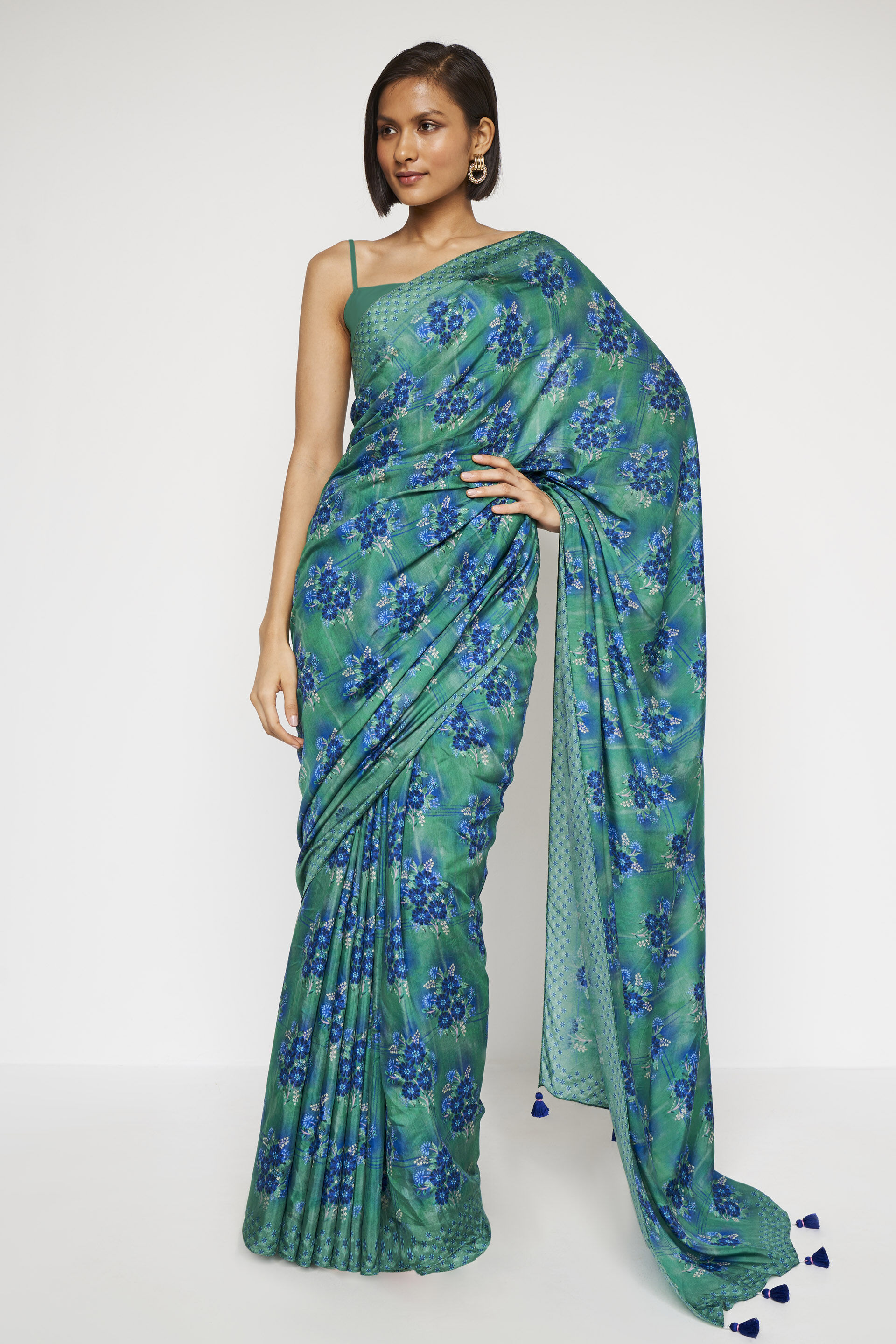 Francesca Saree - Green, Green, image 1