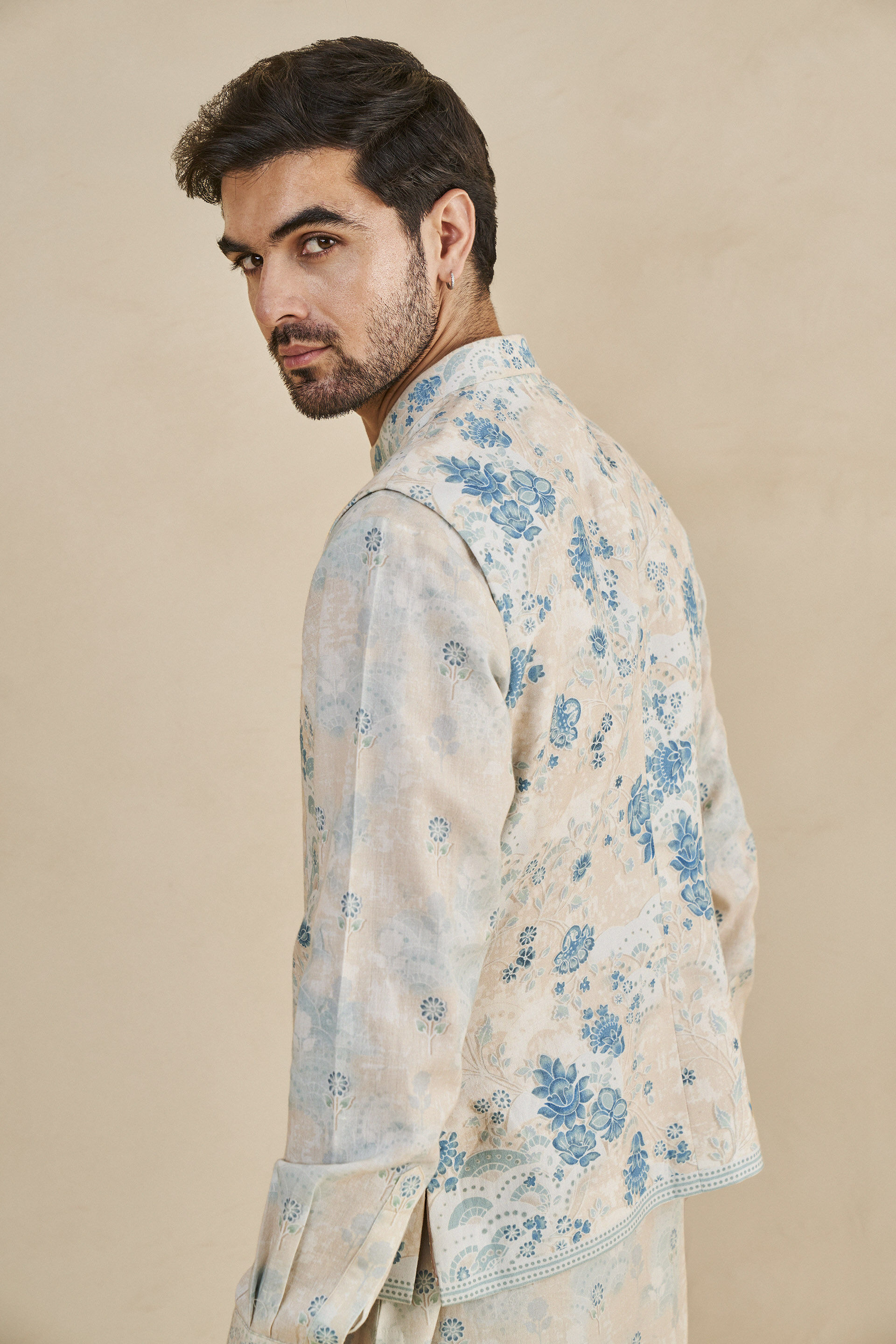 Azael Nehru Jacket - Blue, Blue, image 5