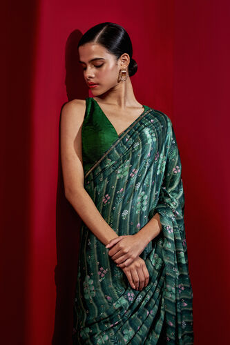 Esperanza Saree - Green, , image 4