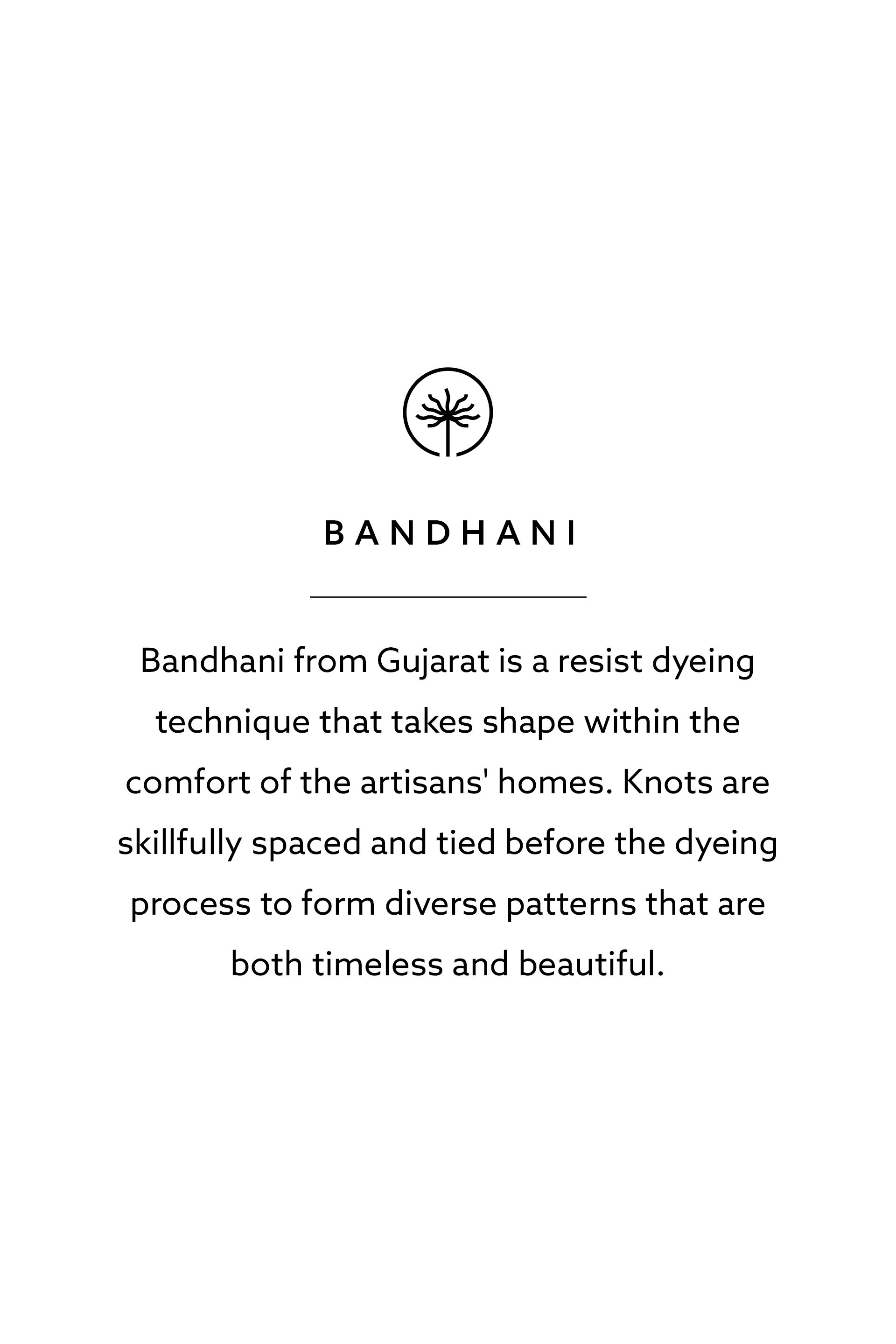 Moorland Handcrafted Bandhani Linen Co-ord - Black, Black, image 5