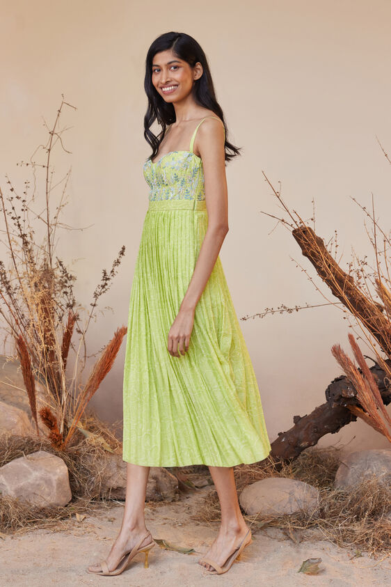 Asbah Dress - Lime, Lime, image 2