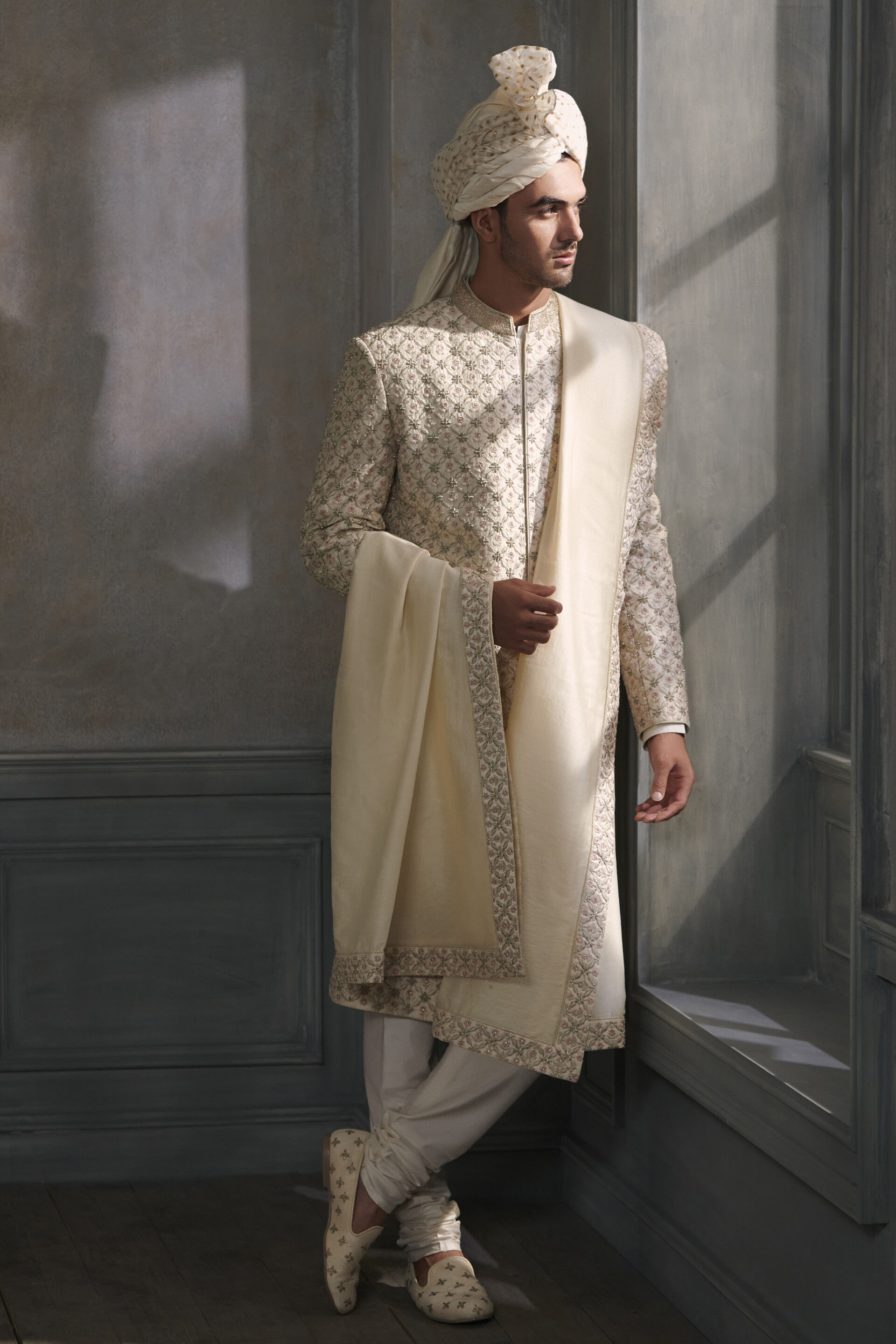 Likesh Sherwani Beige