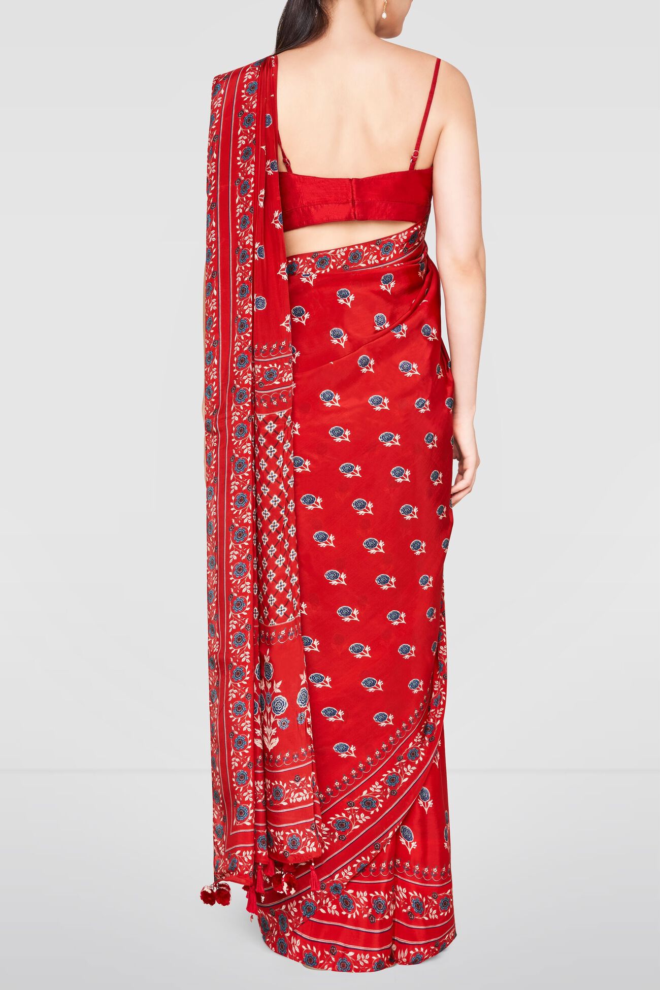 Harisha Saree-Red, Red, image 3