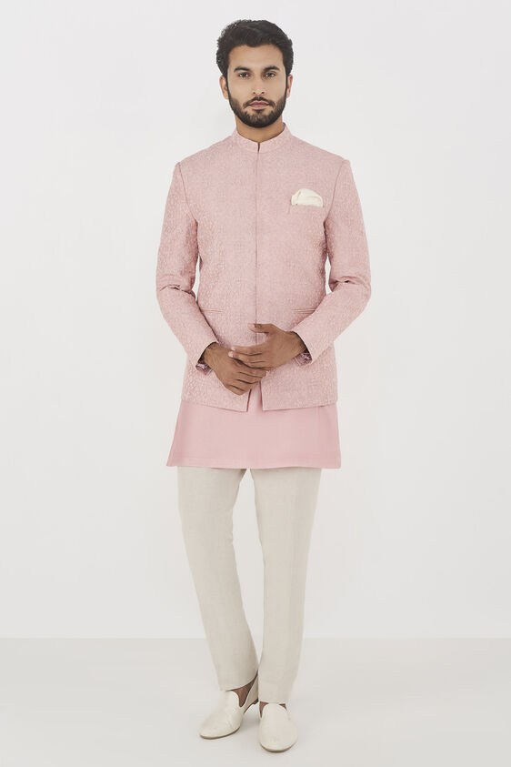 Zian Bandhgala-Pink, Pink, image 1