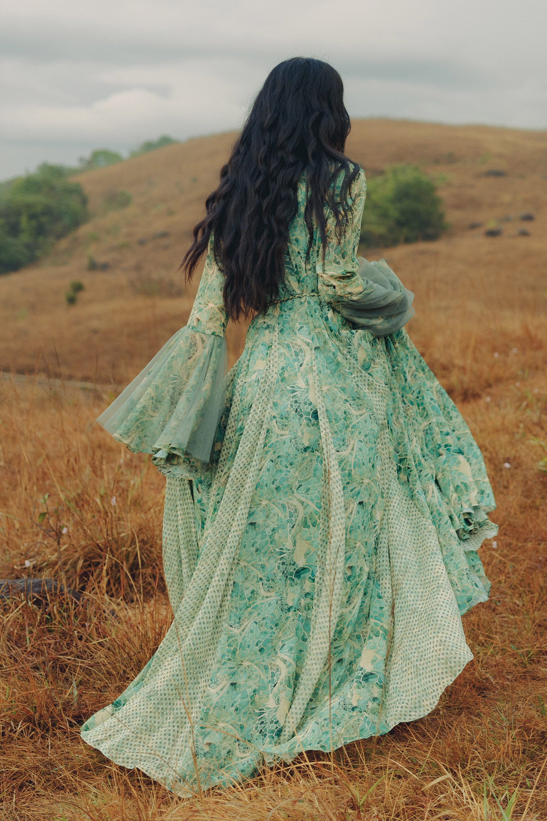 Kumi Bemberg Kaftan - Green