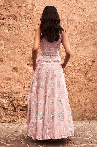 2 - Amora Overlap Top & Skirt Set – Pink, image 2