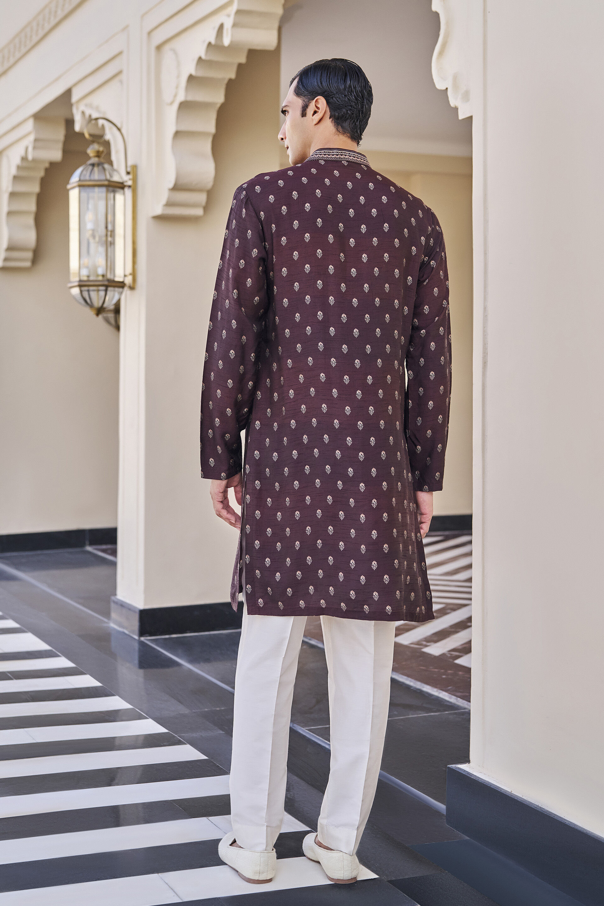 Advay Wine Kurta