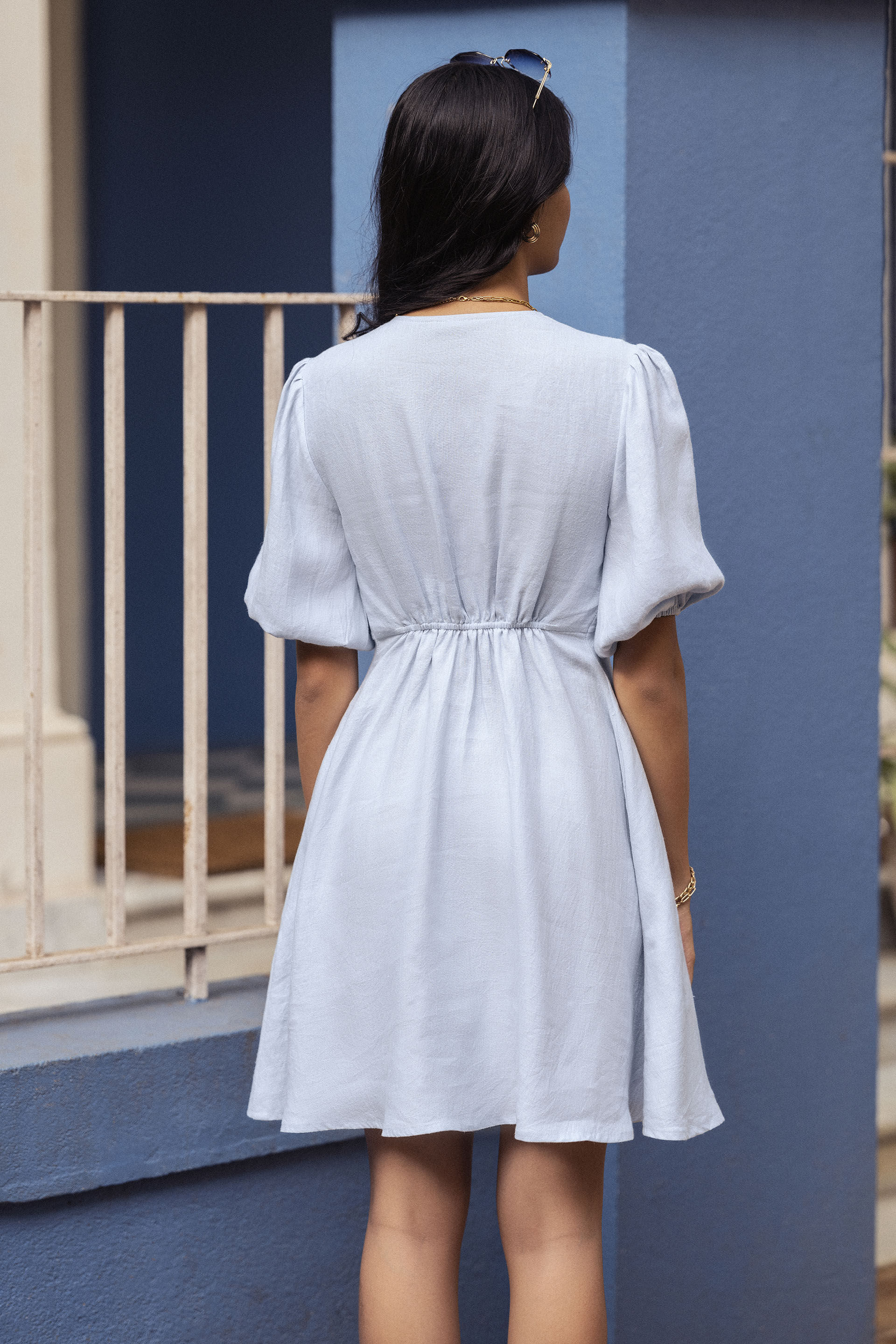 Womens powder blue dress shop
