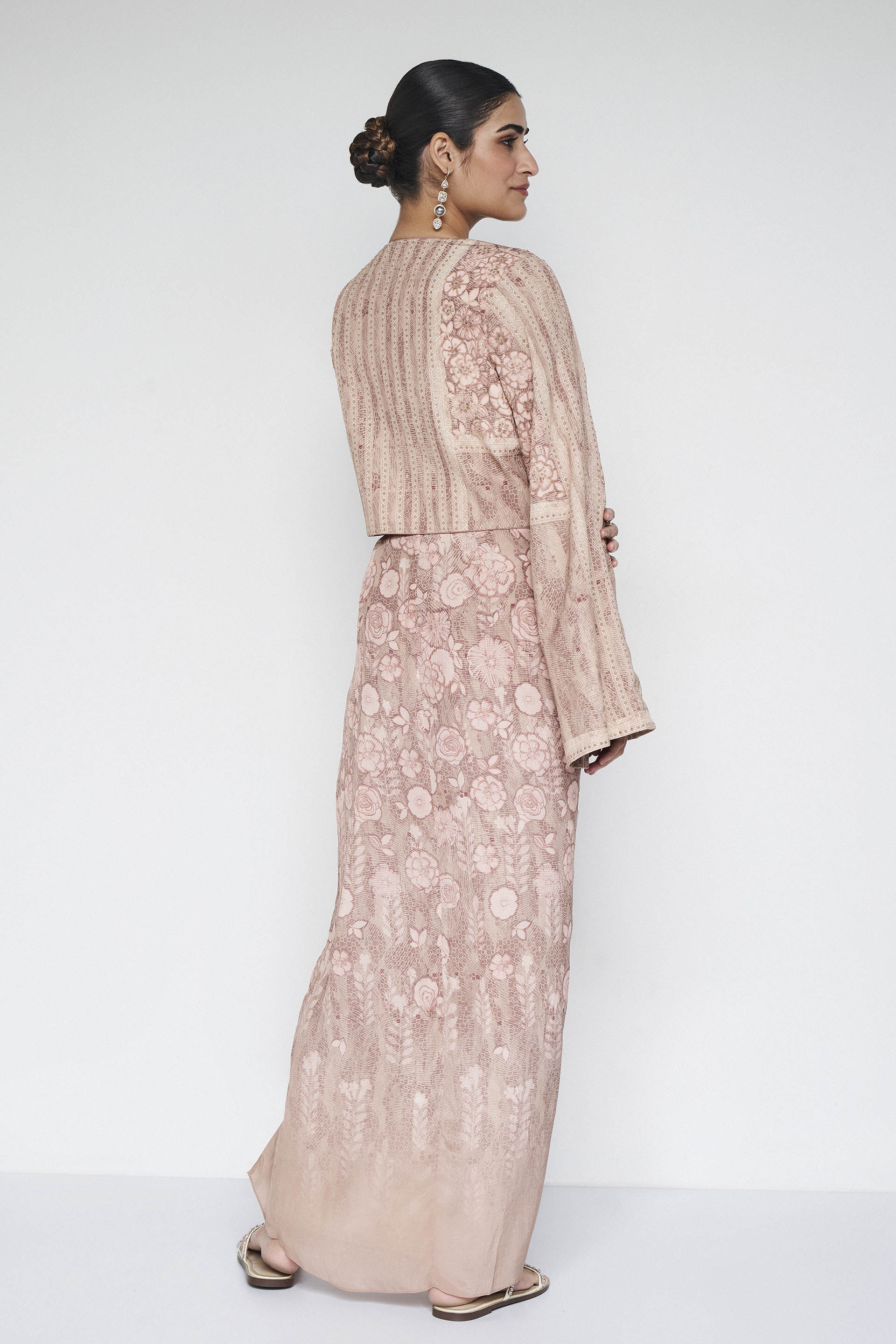 Azita Embroidered Skirt Set - Hazelnut, Hazelnut, image 3