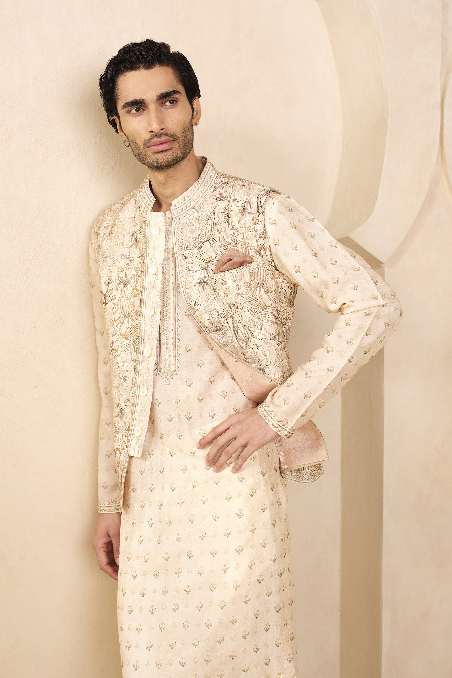 Abjit Nehru Jacket - Blush, Blush, image 4
