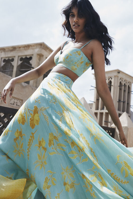 Sama Skirt Set - Aqua, Aqua, image 2