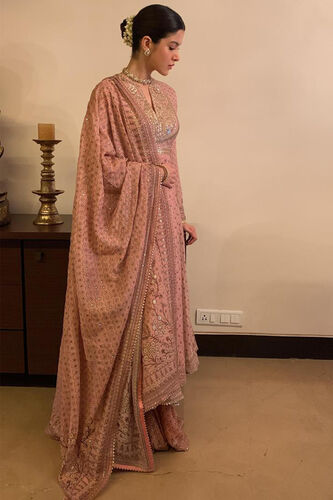 Alara Gota Patti Mul Anarkali Set - Blush, , image 1