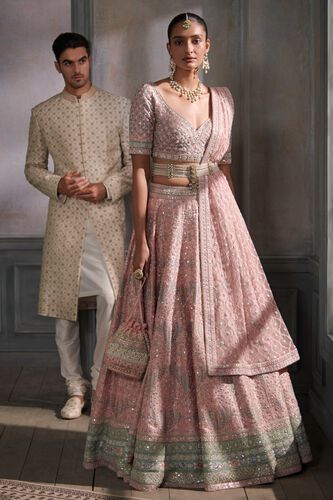4 - Aeindri Lehenga Set – Blush, image 4