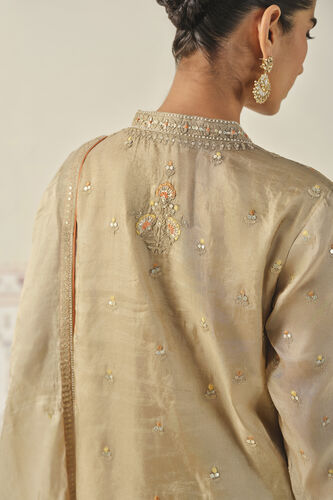 Indali Embroidered Kurta Set - Gold, Gold, image 5