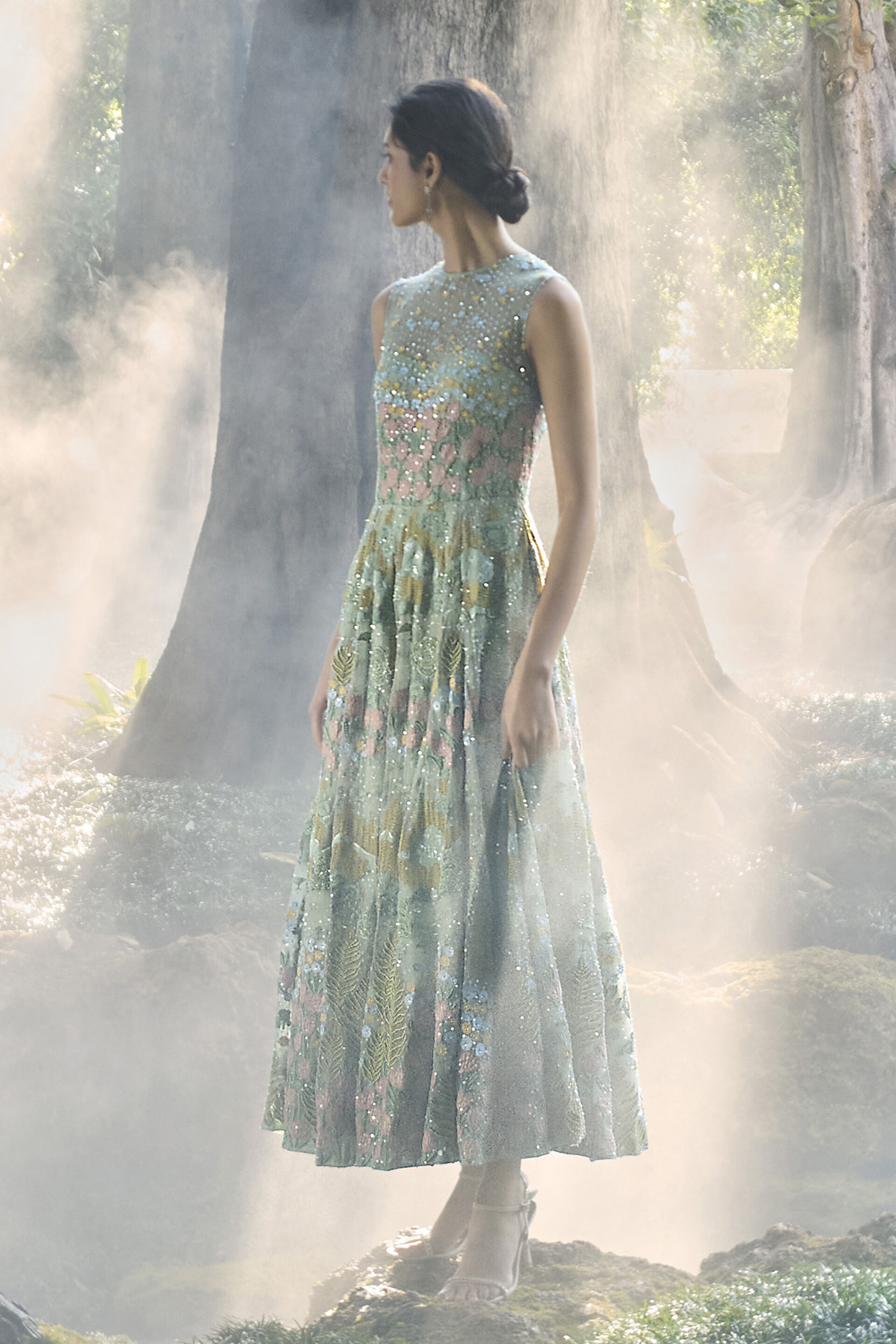 Lakeforest Embroidered Dress - Sage, Sage, image 4