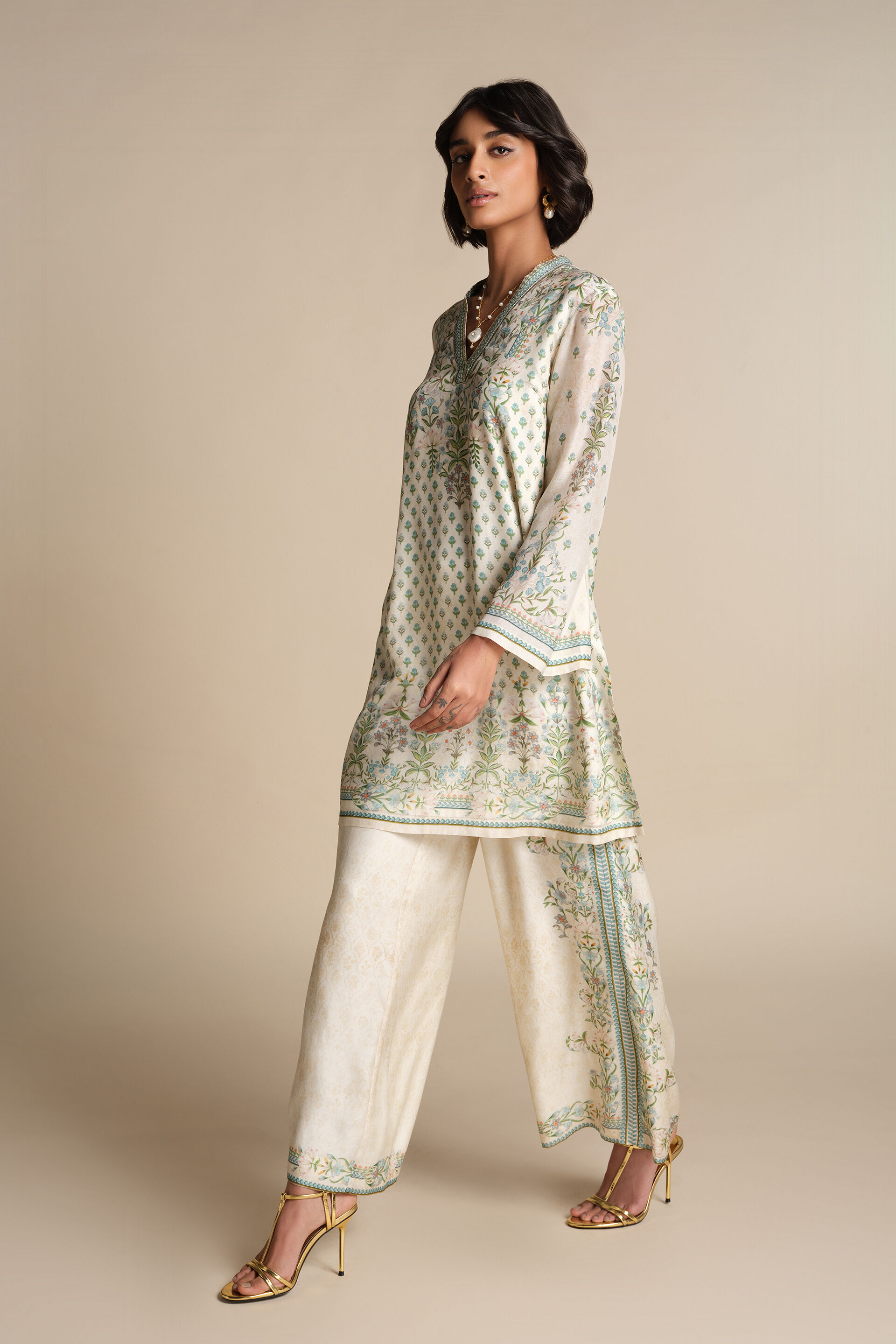 Ilaria Kurta Set - Ivory, Ivory, image 3