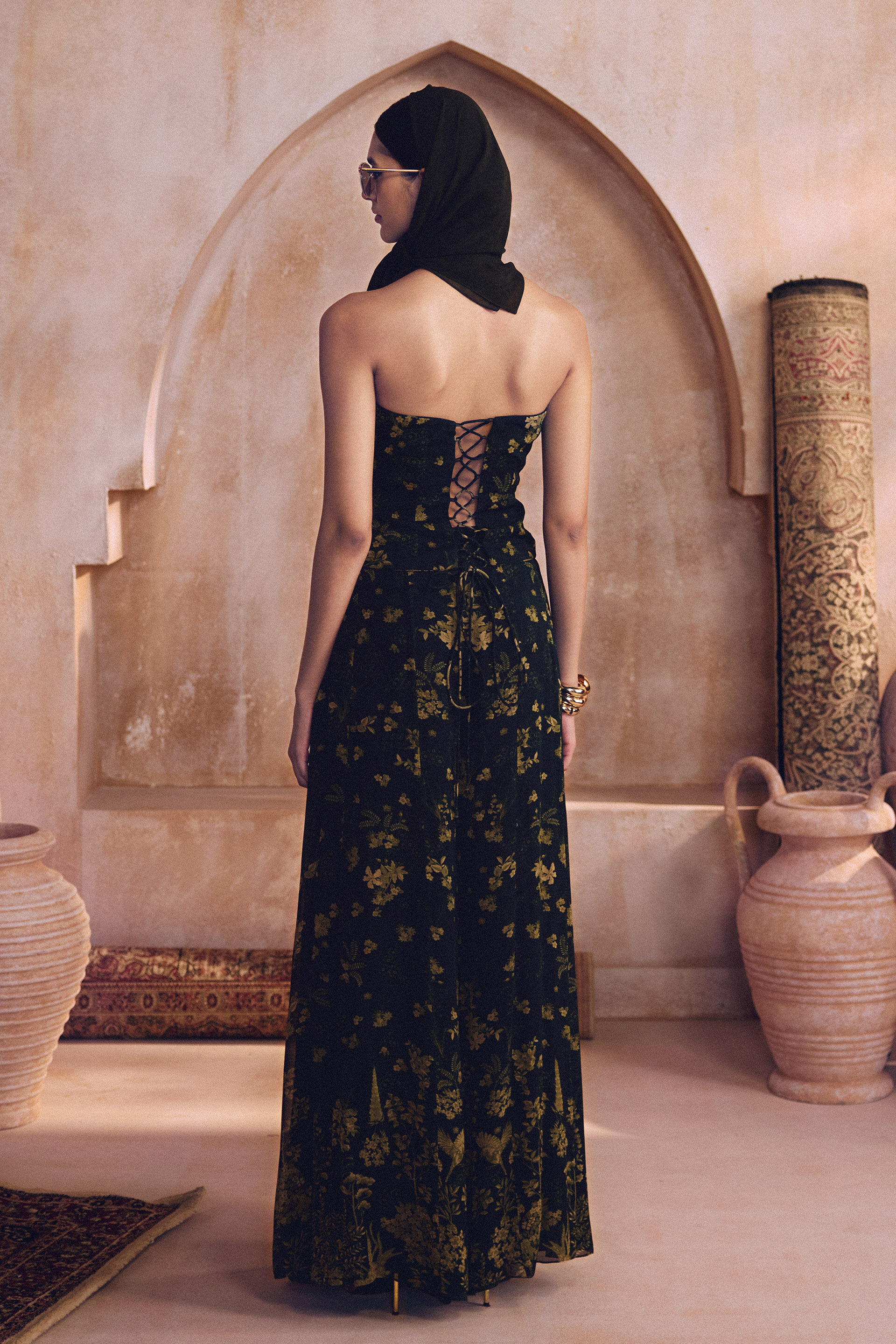 Yumna Palazzo Set - Green