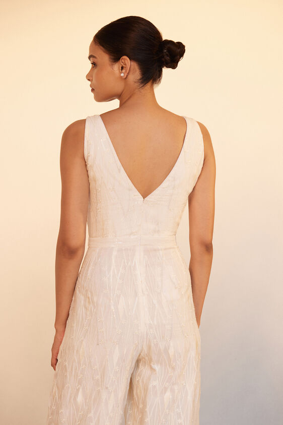 Fayruz Jumpsuit - Ivory, Ivory, image 5