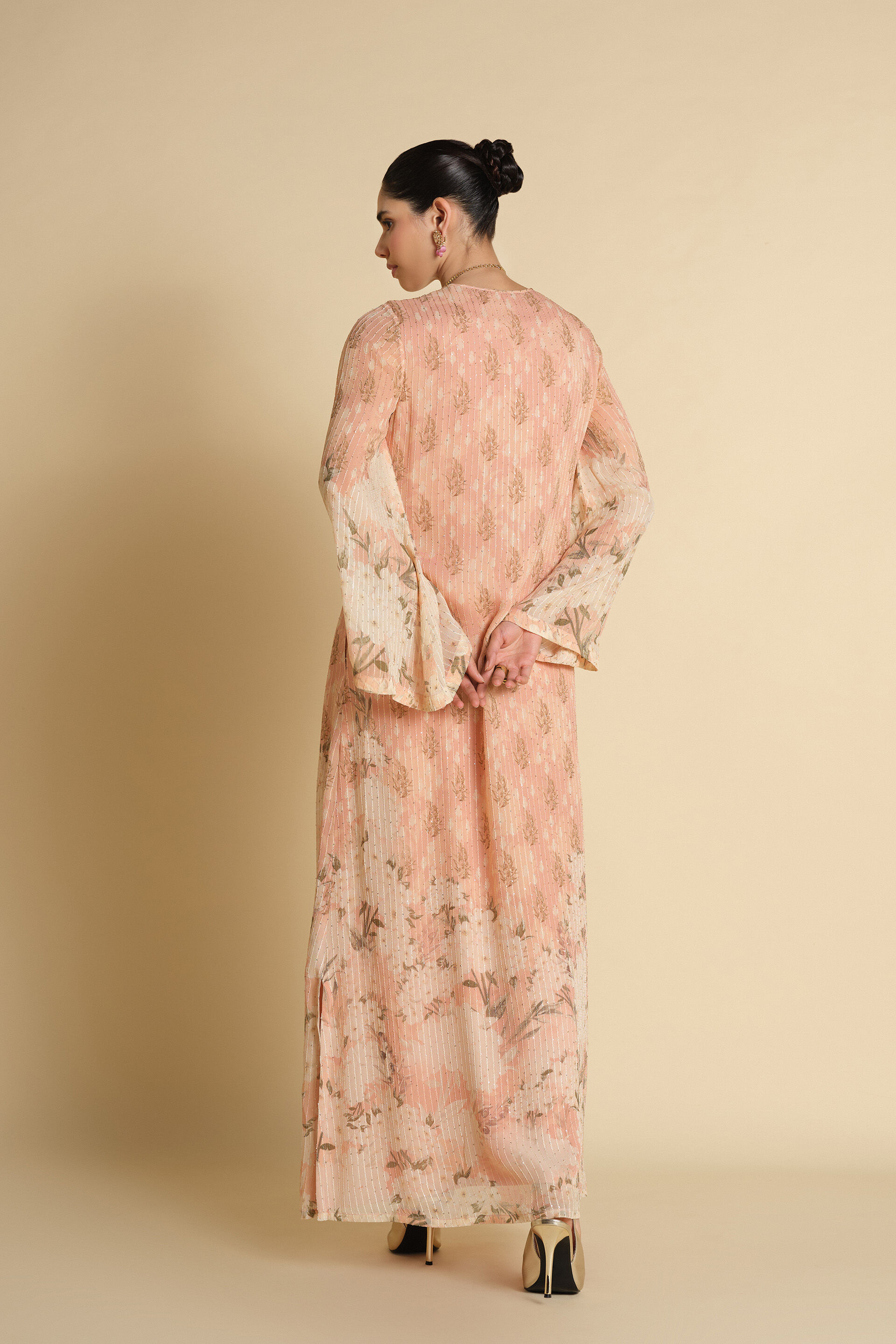 Miral Emroidered Kaftan - Blush