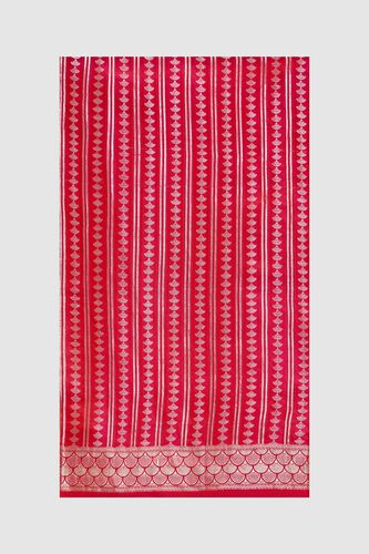 Kuhaki Benarasi saree - Red, , image 6