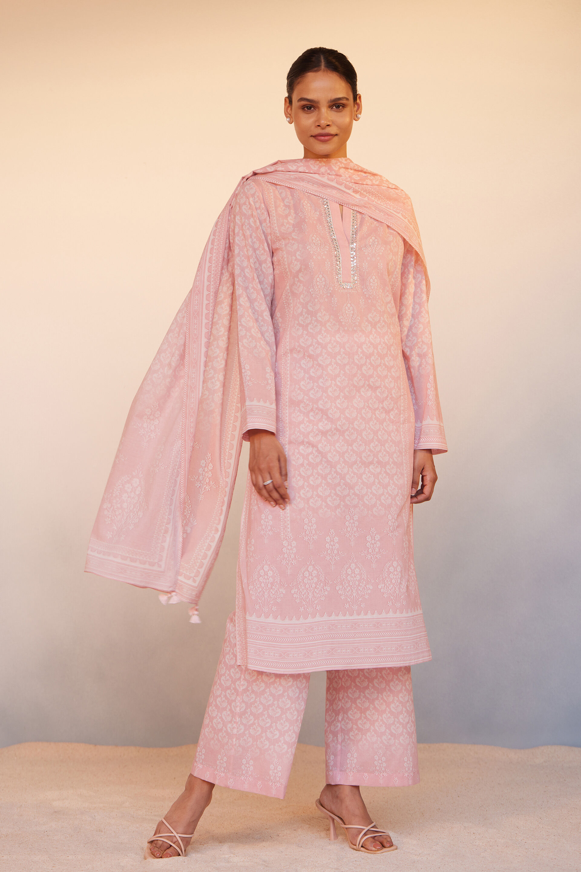 indian cotton salwar kameez simple kurta pant dupatta pakistani suit for  women | eBay