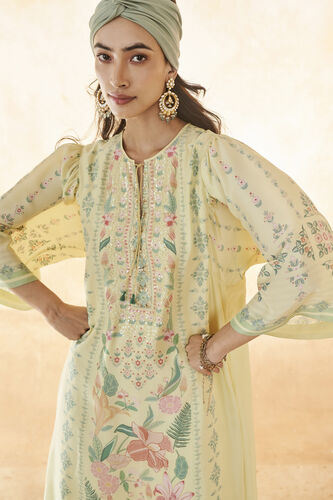 Summer Bloom Kaftan - Yellow, Yellow, image 4