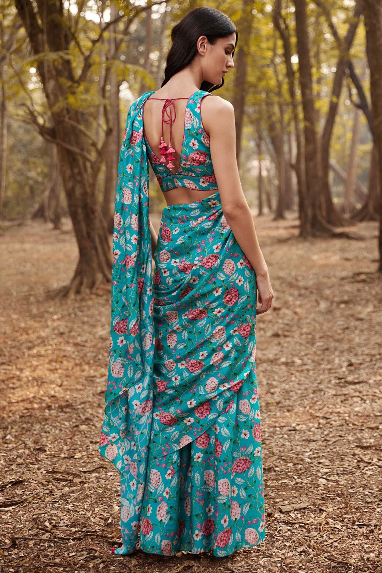 3 - River Blooms Saree, image 3