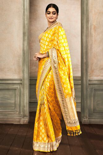 Raika Saree Set - Yellow, Yellow, image 2