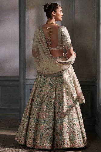 2 - Veena Lehenga Set – Cream, image 2