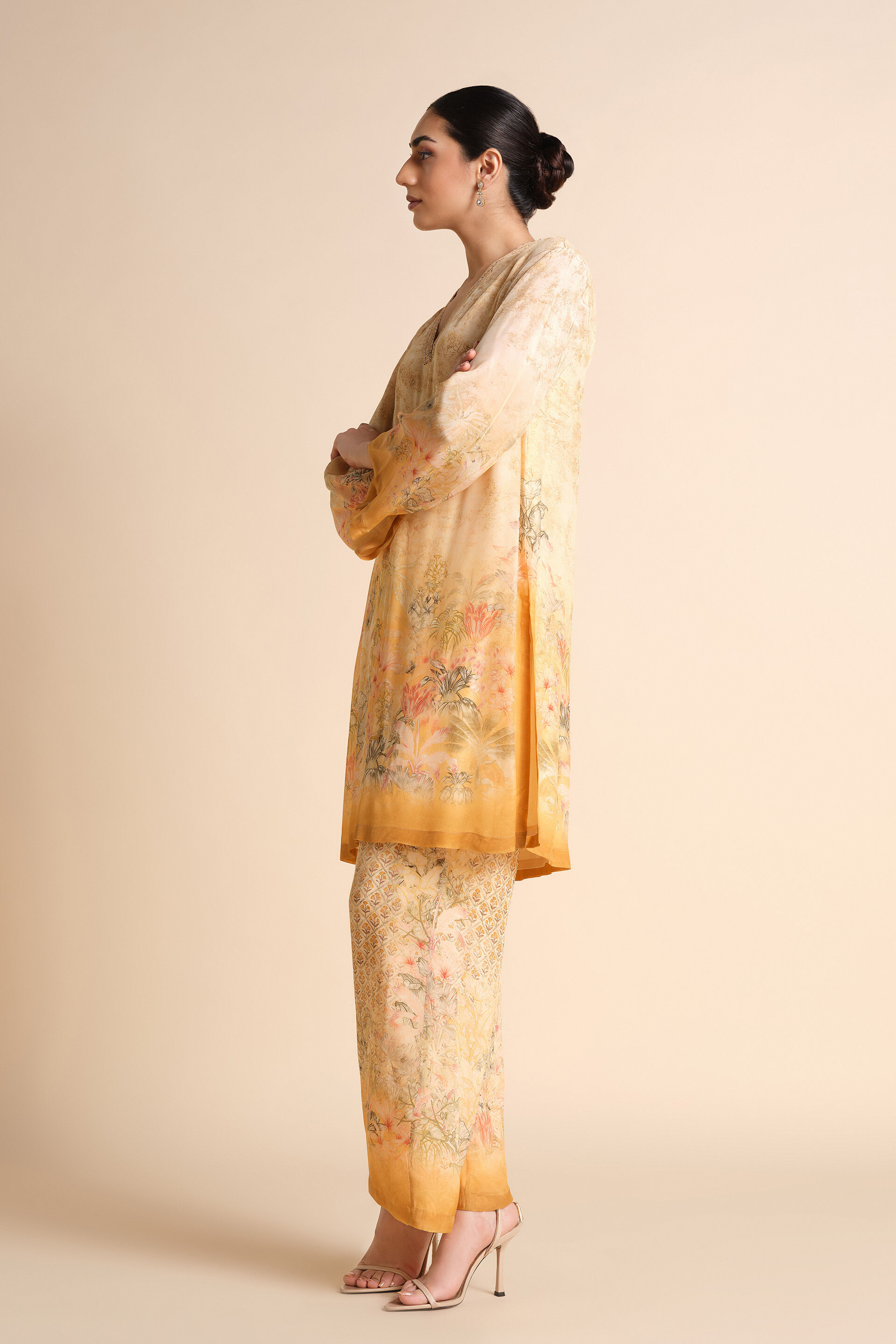 Calhoun Kurta Set - Yellow, Yellow, image 3