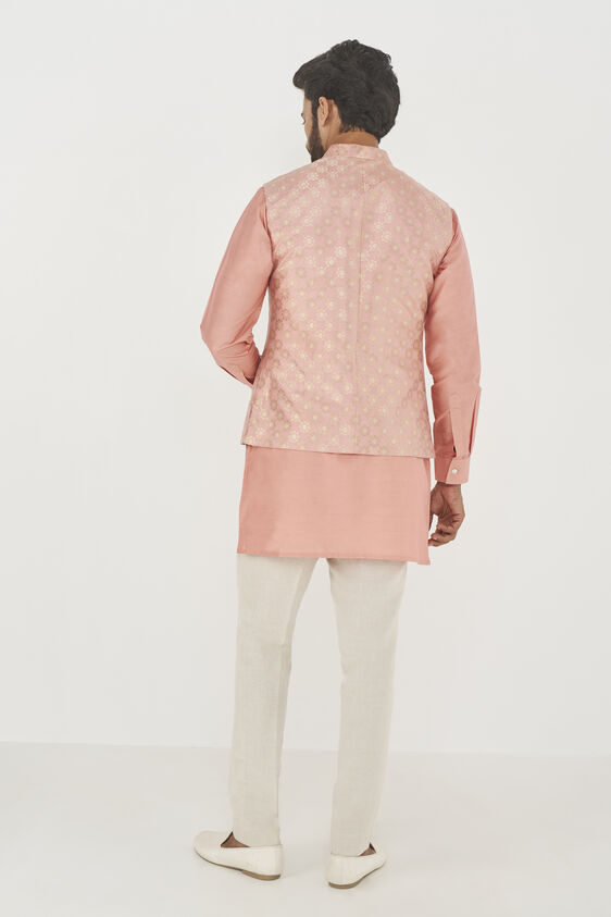 Nirved Nehru Jacket, Pink, image 3