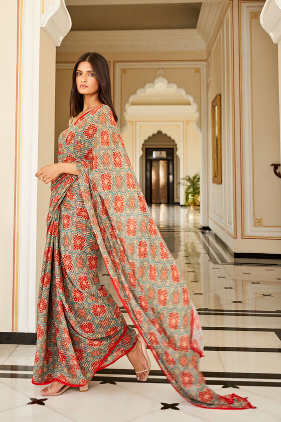 Shovana Saree - Blue, , image 4