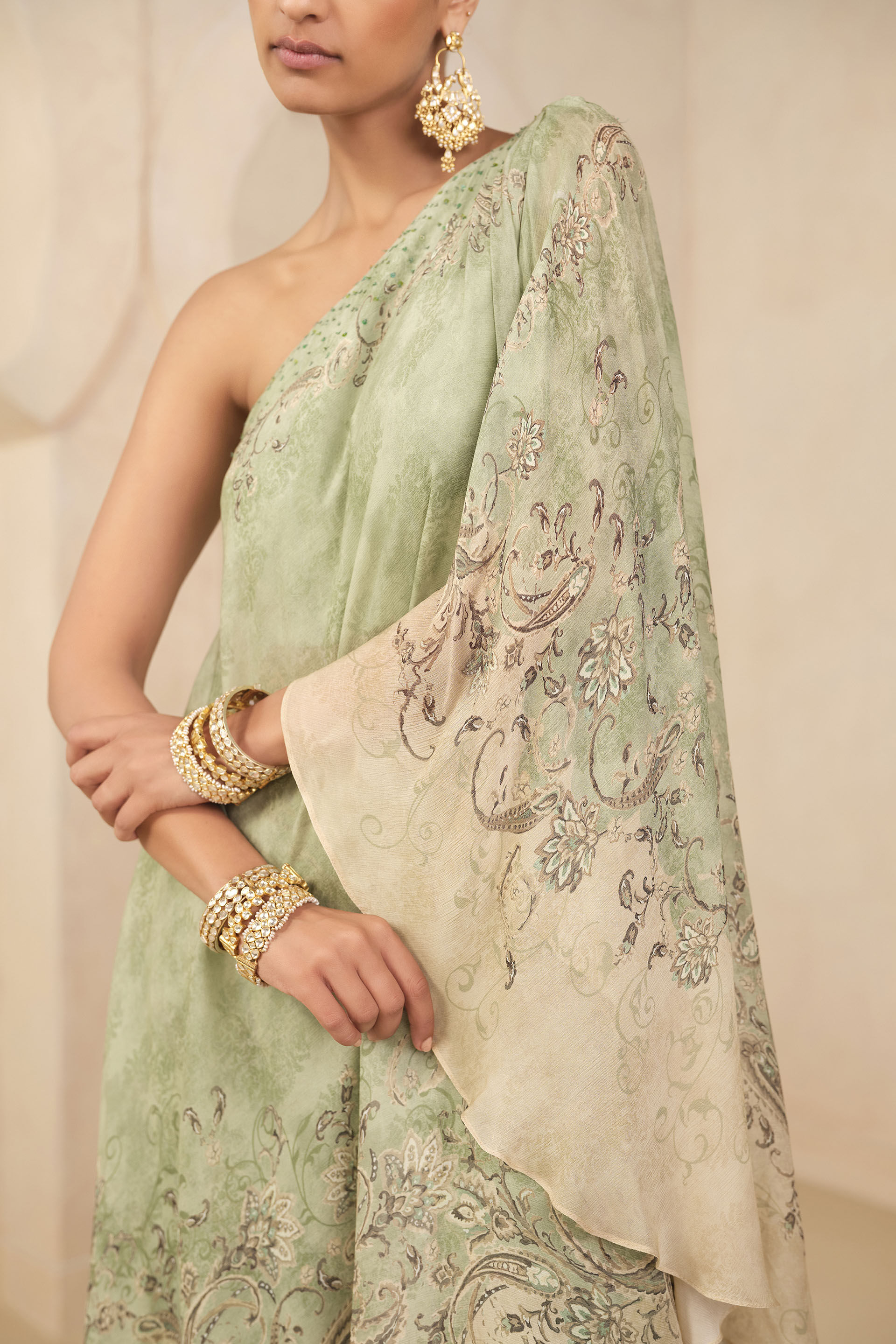 Riham Palazzo Set - Sage, Sage, image 5