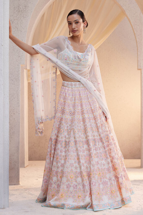 Thamarai Lehenga Set - Natural, Natural, image 1