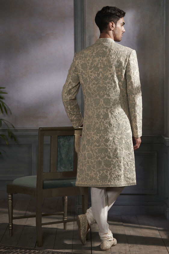 Chayank Sherwani – Beige, Beige, image 3