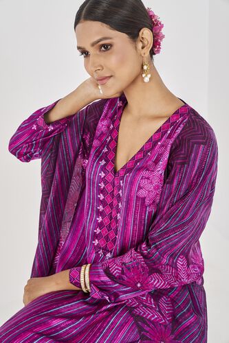 Mehr Kurta Set, Purple, image 5