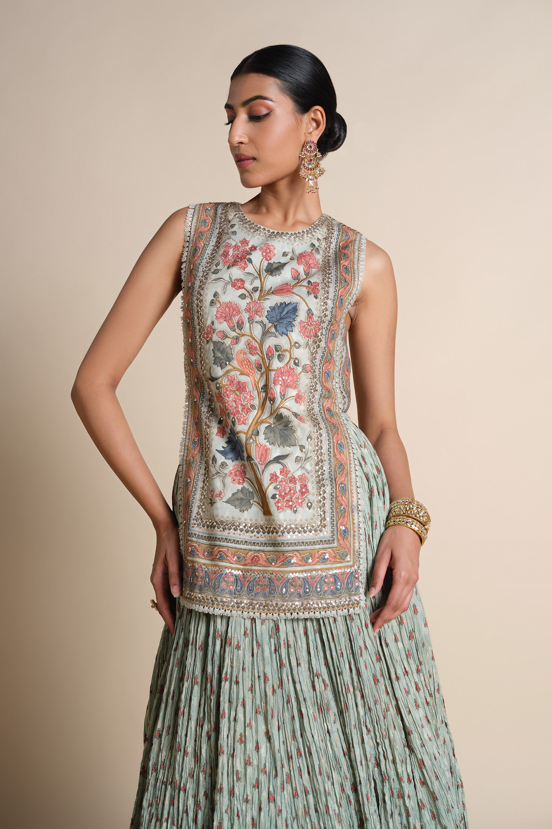 Azza Skirt Set - Sage, Sage, image 8