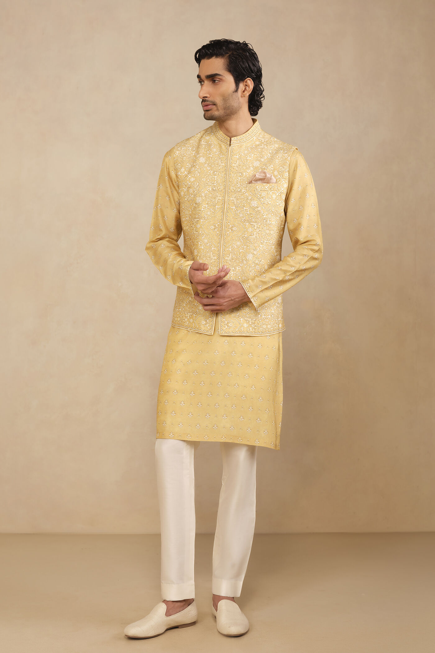 Taran Nehru Jacket - Mustard Taran Nehru Jacket - Mustard