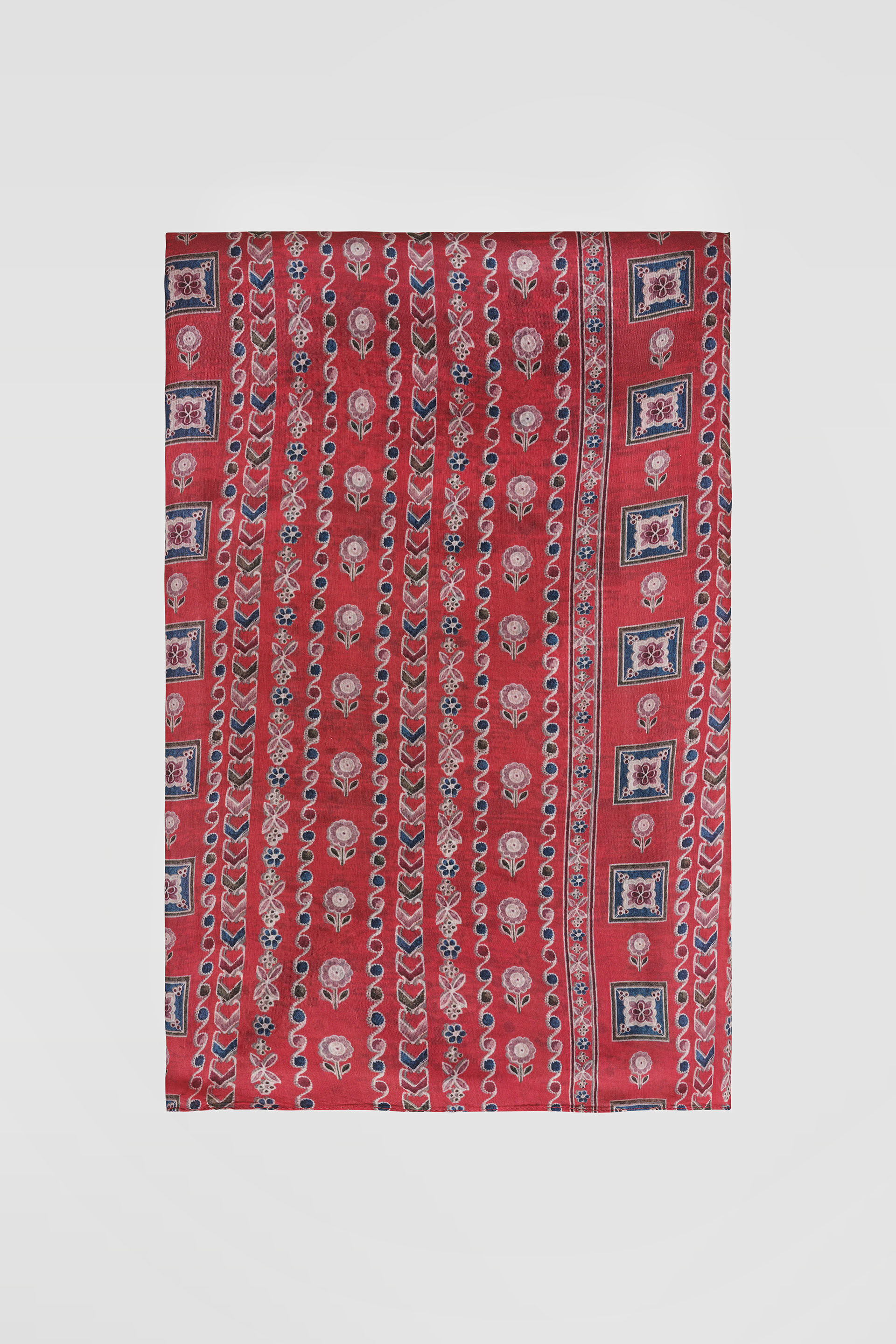 Nuris Saree, Red, image 7