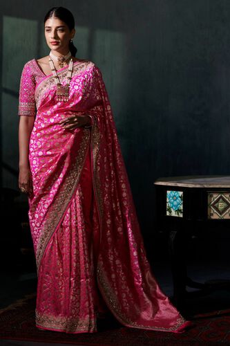 1 - Almika Saree Set - Pink, image 1