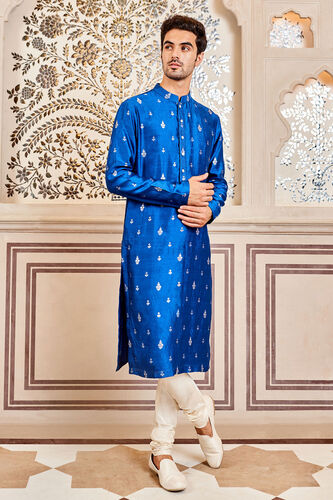 Avyan Kurta, Navy Blue, image 1