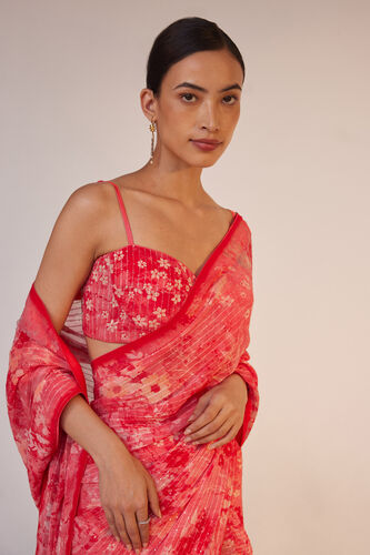 Rosalba Saree, Pink, image 4