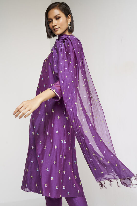 Lubina Suit Set - Red, Purple, image 4
