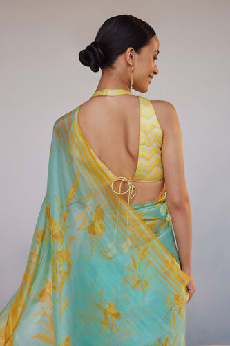 Sama Saree, Aqua, image 5